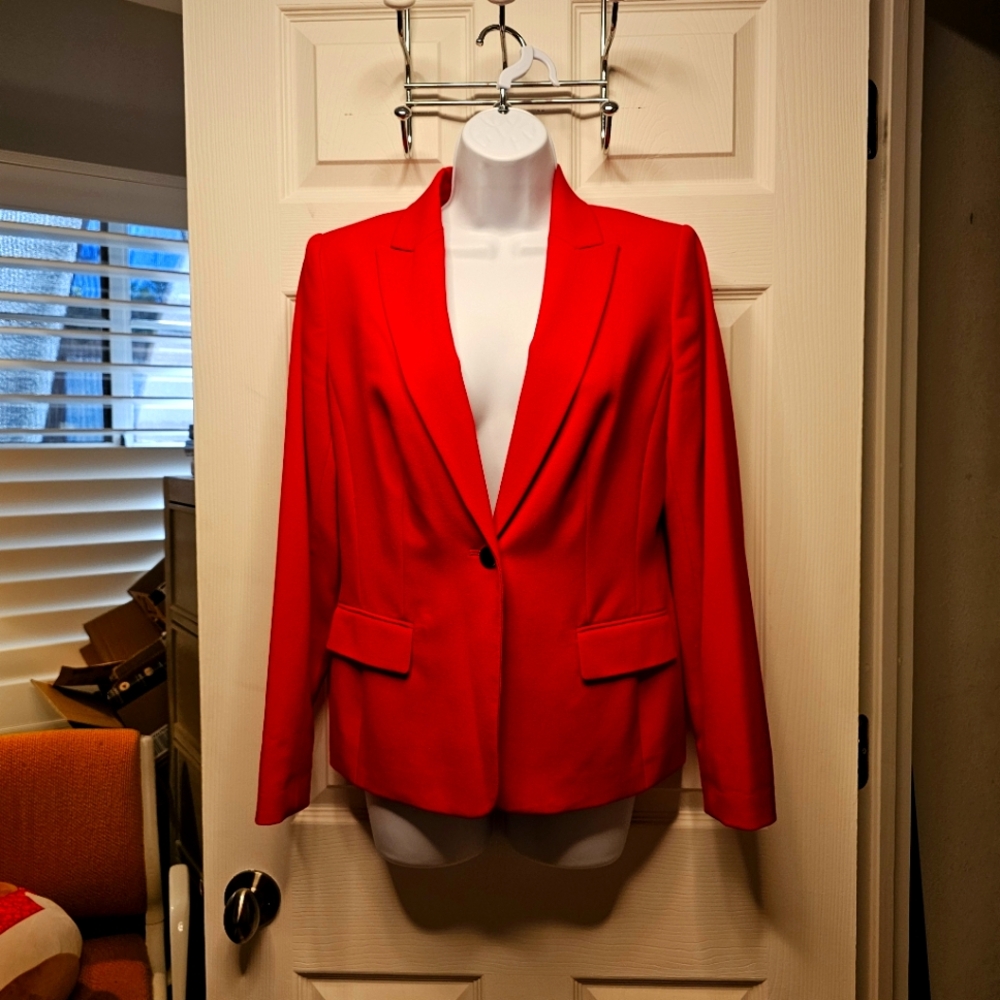 Calvin Klein Women's Red Blazer